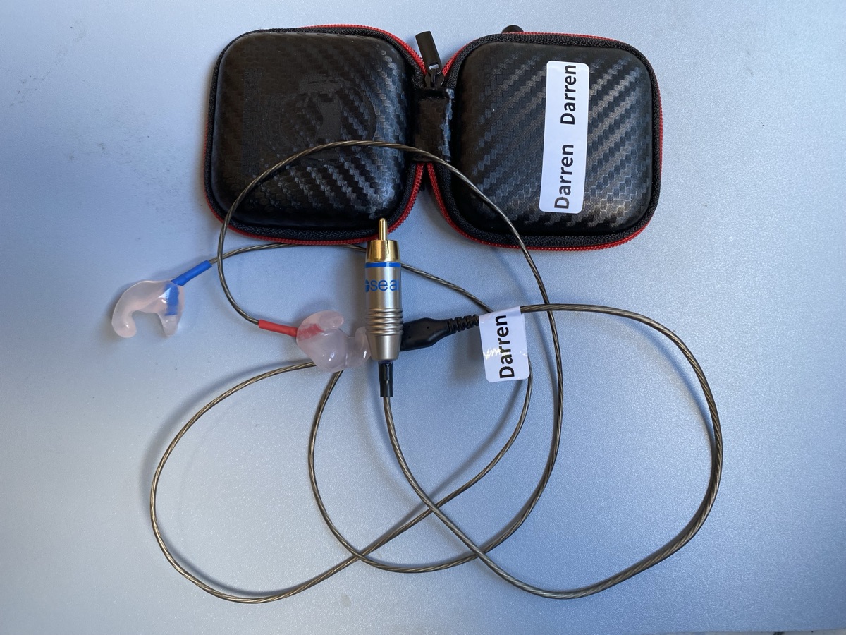 Trackside ear mold sampling